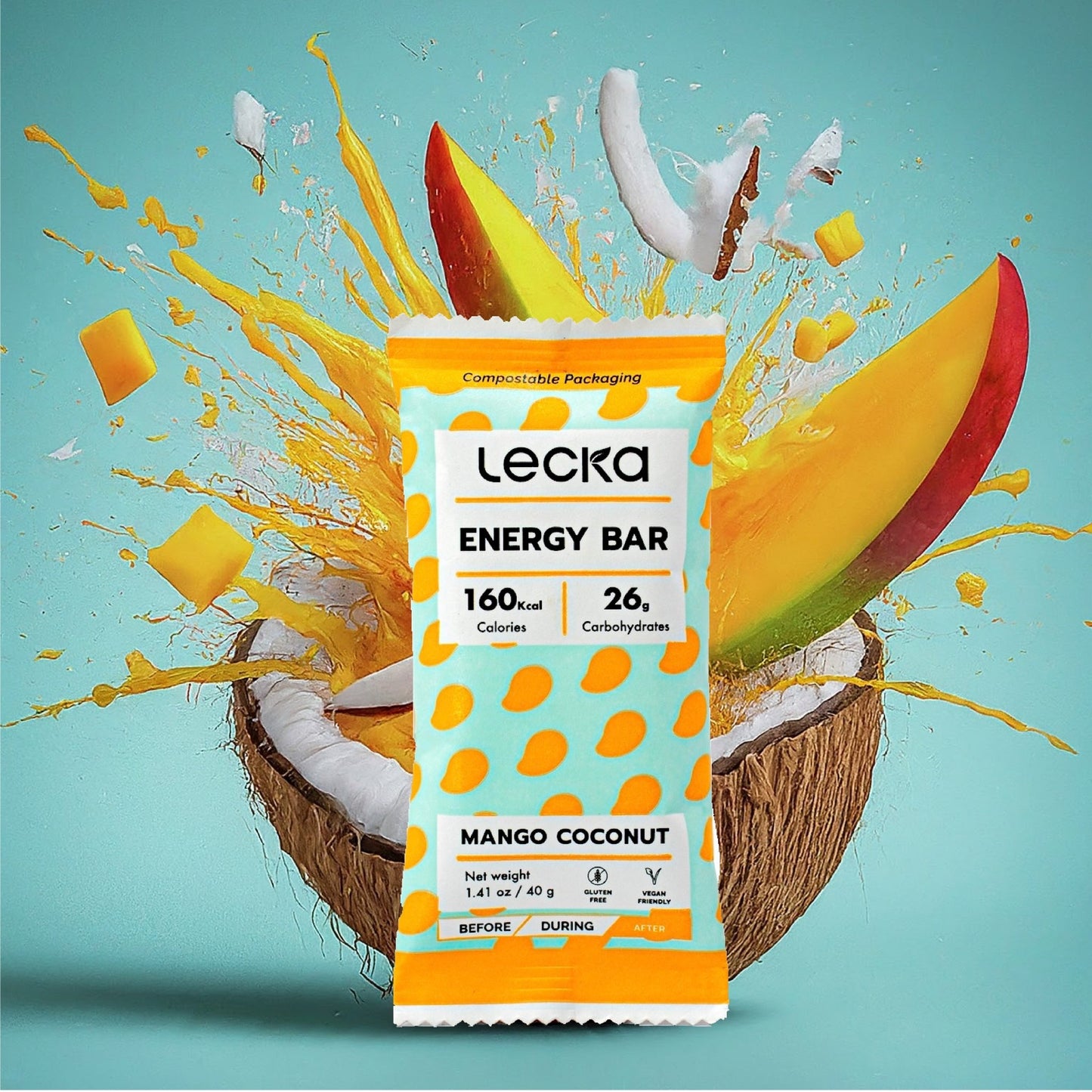 Energy Bar - Mango Coconut - Lecka Germany